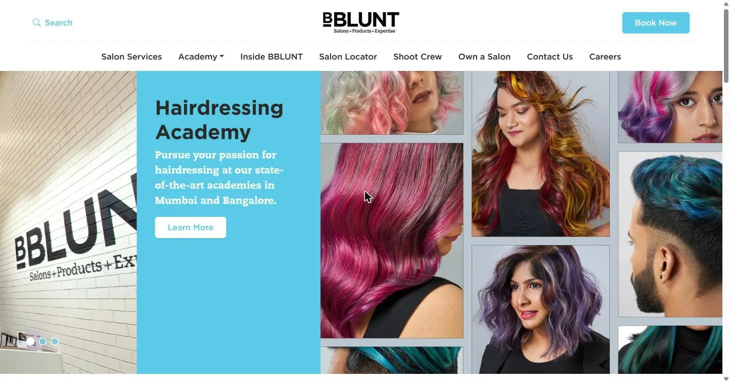 BBLUNT homepage hero