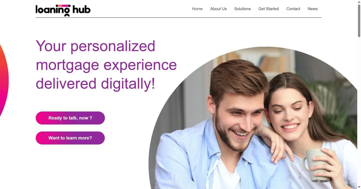 LoaningHub homepage hero