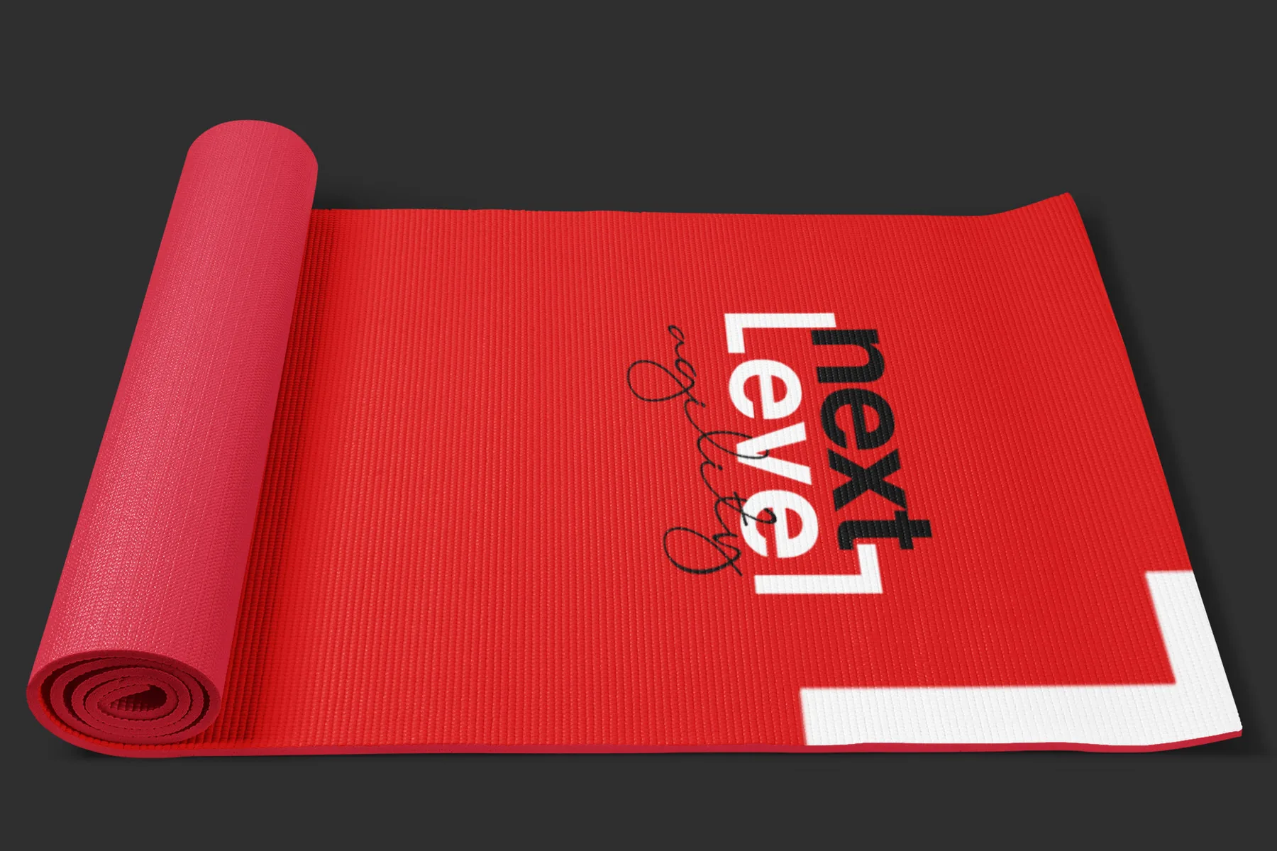 Branded Next Level agility yoga mat