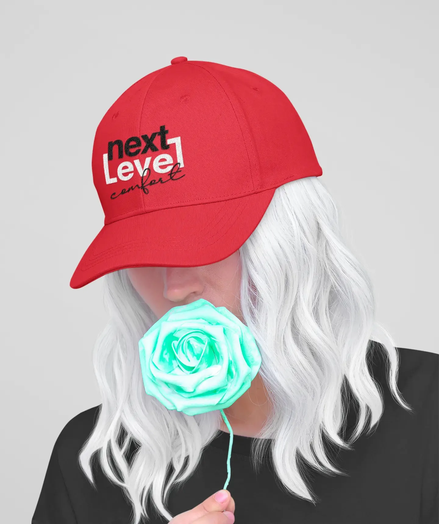 Embroidered Next Level comfort cap