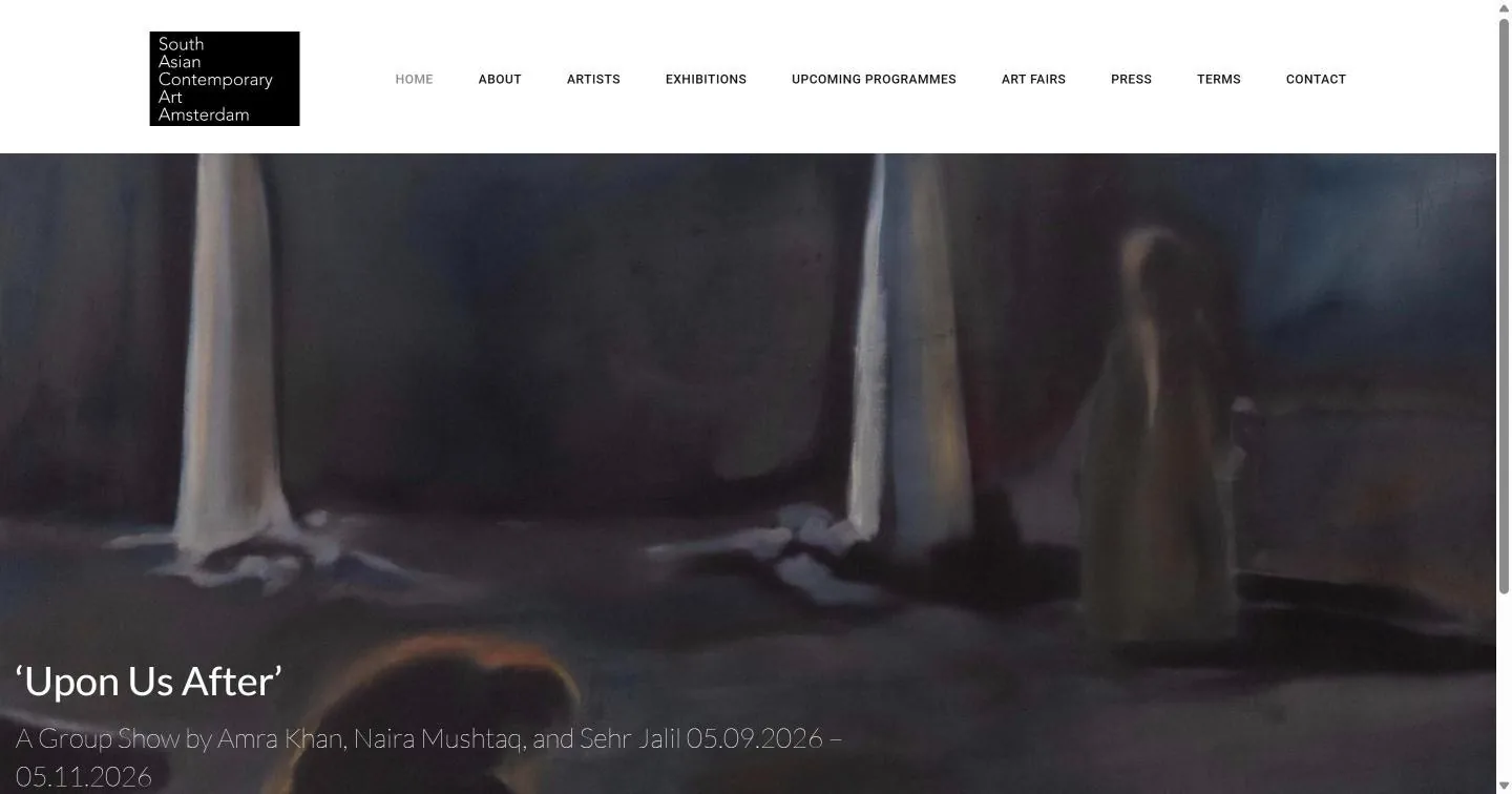 SAC Art Amsterdam homepage hero