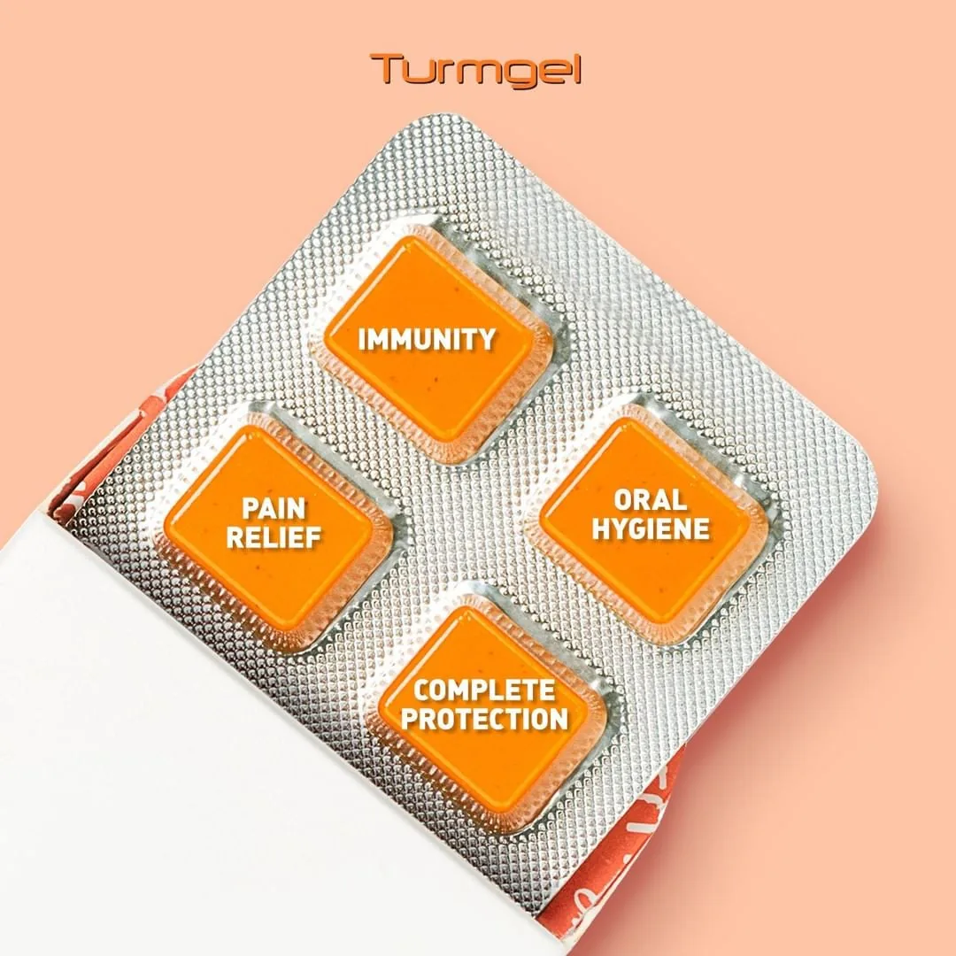 Turmgel blister pack with immunity, pain relief, oral hygiene and complete protection benefits